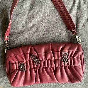 Burgundy Valentino clutch/purse
